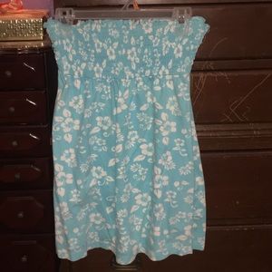 Blue/white beach cover up